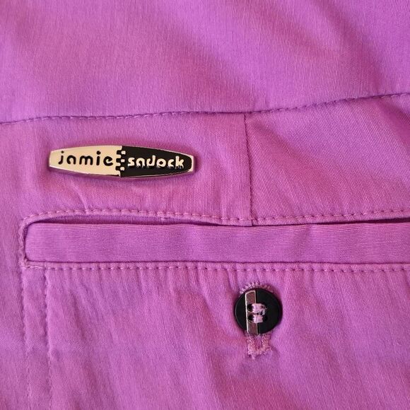 Jamie Sadock Womens Skinnylicious Pull On Athletic Golf Capri Pants Lilac Size 8 - Picture 4 of 11